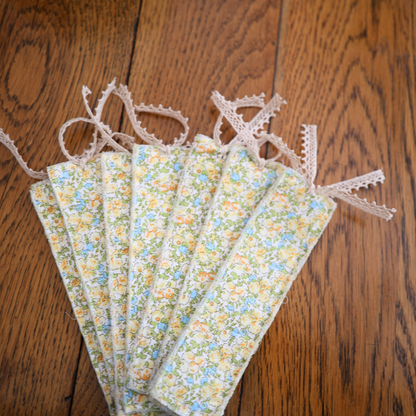 Handmade Fabric Bookmark – Cozy Reads