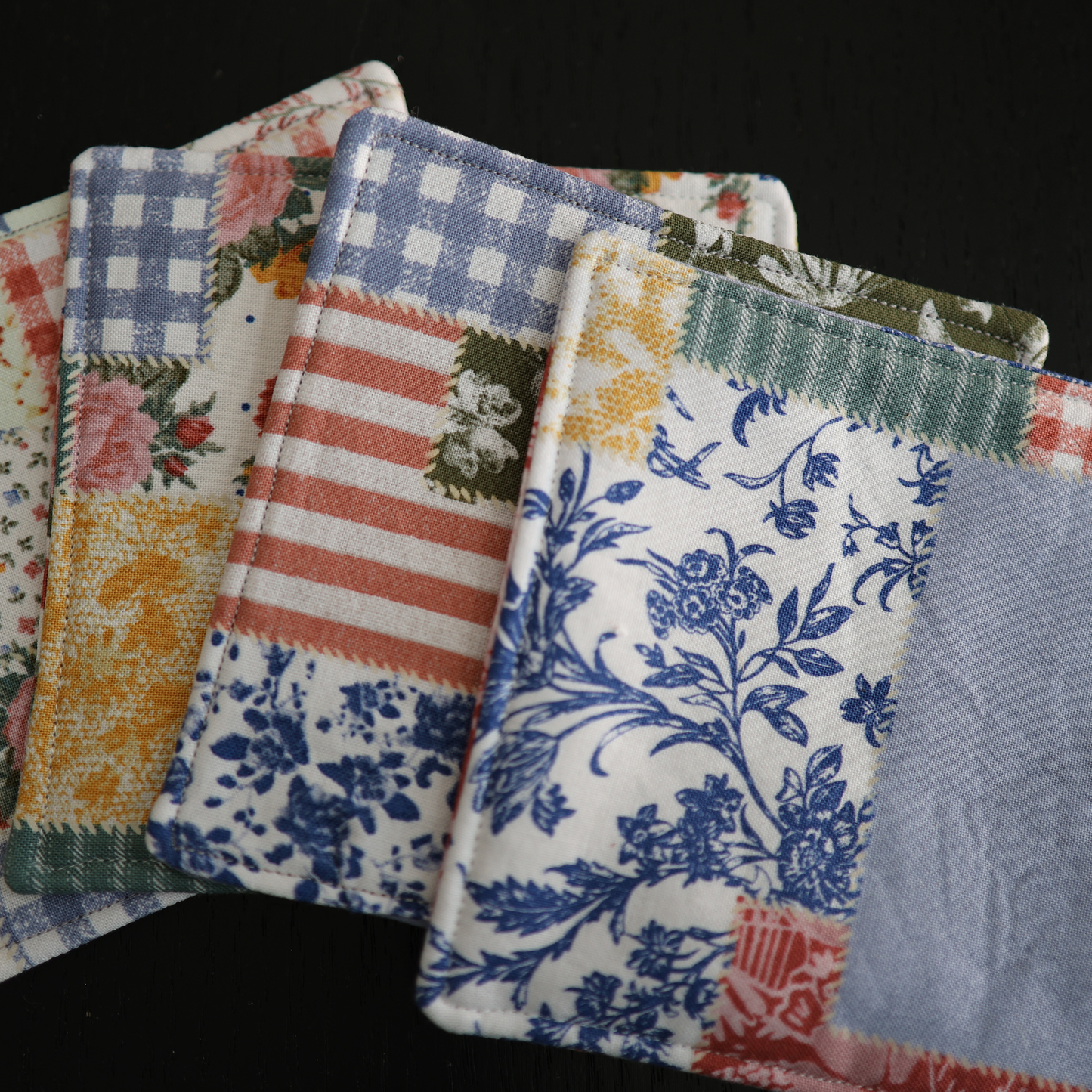 Handmade Fabric Coaster – Heart of Home